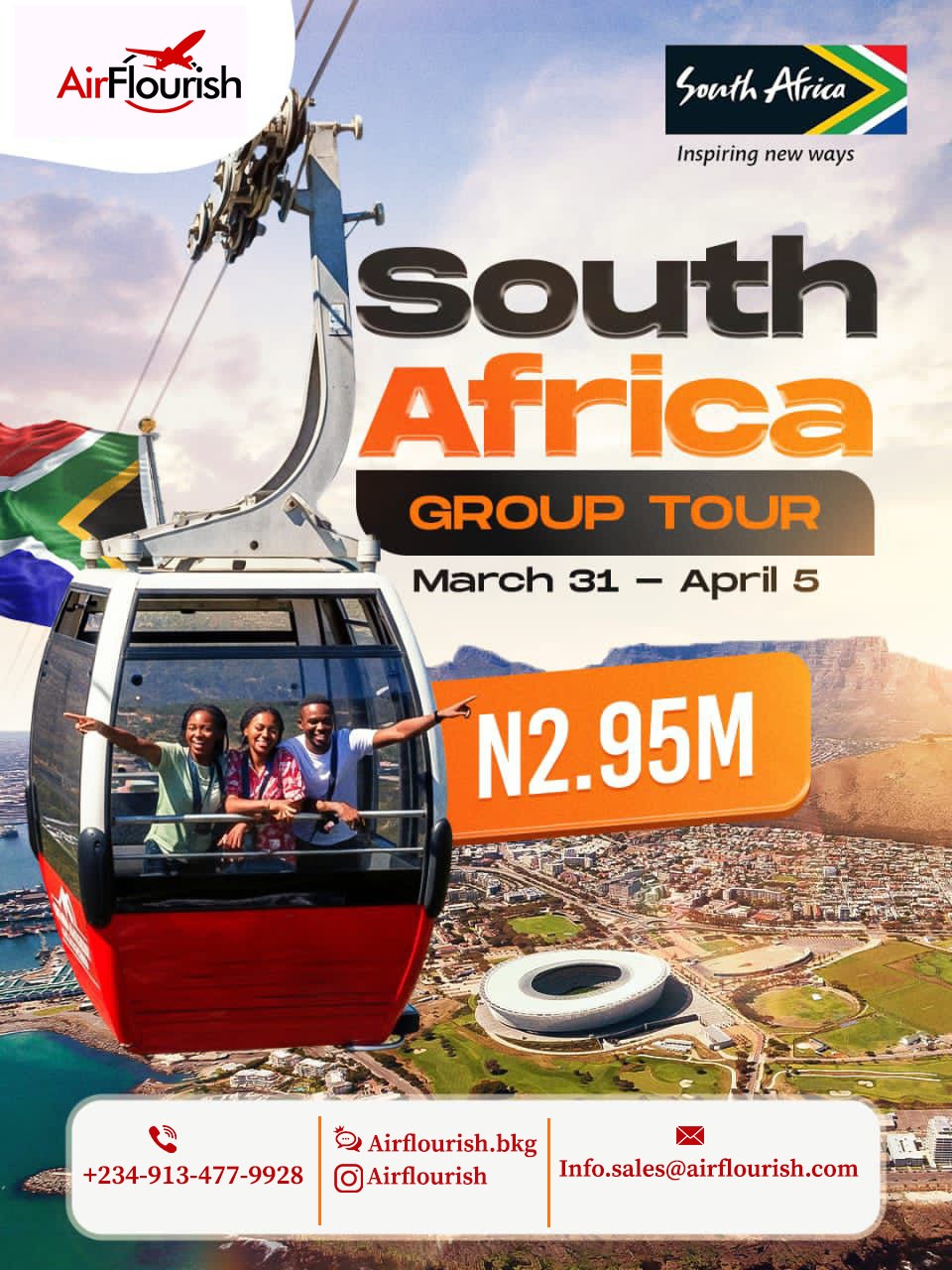 South Africa Group Tour March 31 – April 5